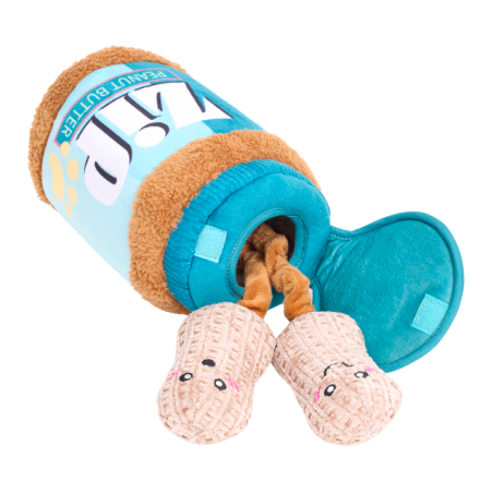 ZippyPaws pluszowa norka bungee dla psa Masło orzechowe ZP1110