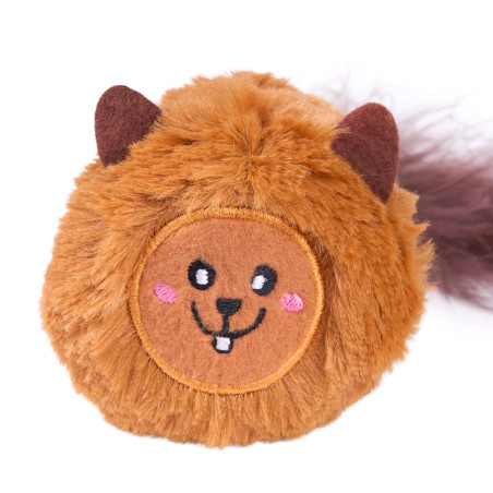 ZippyClaws zabawka dla kota Bushy Throw Wiewiórka z kocimiętką do wielokrotnego wypełniania ZC547