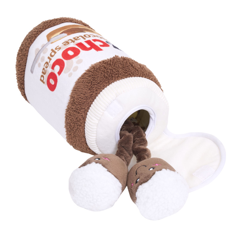 ZippyPaws pluszowa norka bungee dla psa Słoik czekolady ZP1112