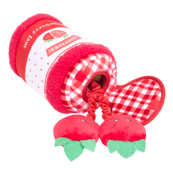 ZippyPaws pluszowa norka bungee dla psa Dżem truskawkowy ZP1113