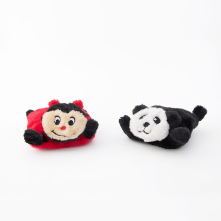 ZippyPaws pluszowe zabawki dla psa Biedronka & Panda ZP946