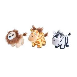 ZippyPaws pluszowe zabawki dla psa Zwierzaki Safari 3szt ZP1107