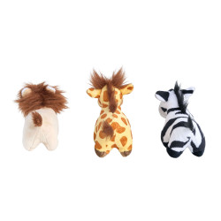 ZippyPaws pluszowe zabawki dla psa Zwierzaki Safari 3szt ZP1107