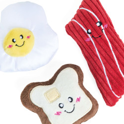 ZippyPaws pluszowe zabawki dla psa Breakfast 3szt ZP1129
