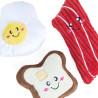 ZippyPaws pluszowe zabawki dla psa Breakfast 3szt ZP1129