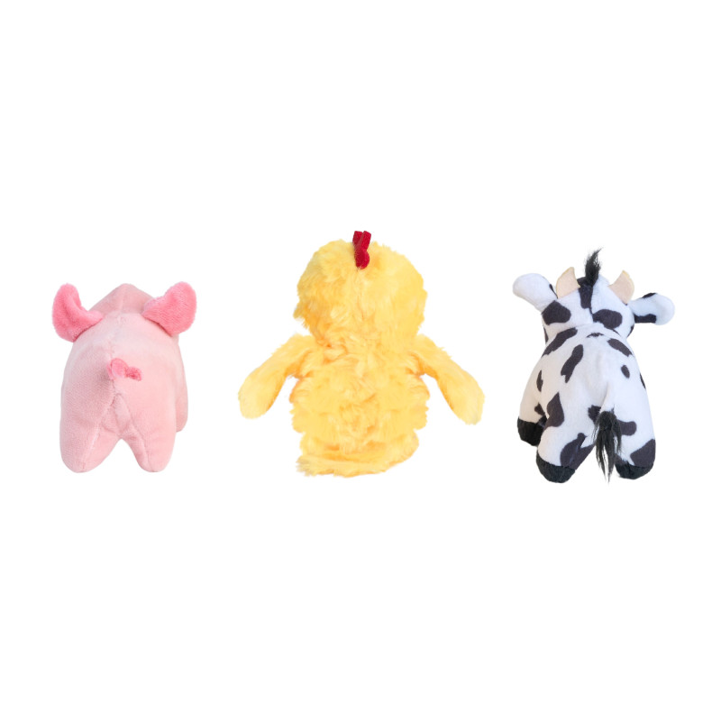 ZippyPaws Przyjaciele z farmy Miniz pluszowe piszczące zabawki dla psa 3szt ZP1109