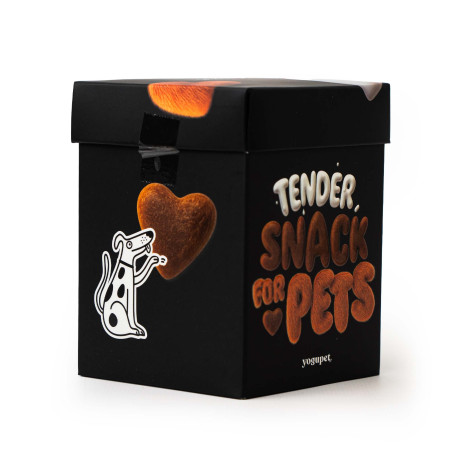 Yogupet XMAS dla psa i kota Black Snack Box 100g Krótki termin przydatności do spożycia 1.01.2027