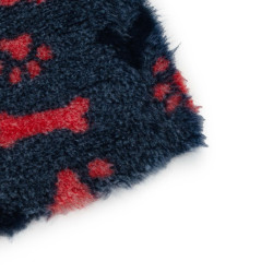 BUBA Legowisko antypoślizgowe DRY BED 28mm granatowe w kolorowe kości & łapy A234