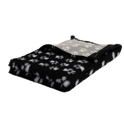 BUBA Legowisko antypoślizgowe DRY BED 28mm czarny w szare łapki A10