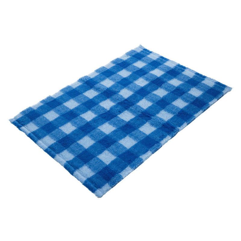 BUBA Legowisko antypoślizgowe DRY BED 28mm krata błękit-granat A258