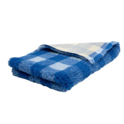 BUBA Legowisko antypoślizgowe DRY BED 28mm krata błękit-granat A258