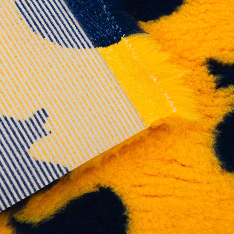BUBA Legowisko antypoślizgowe DRY BED 28mm żółty w granatowe kaczki A218
