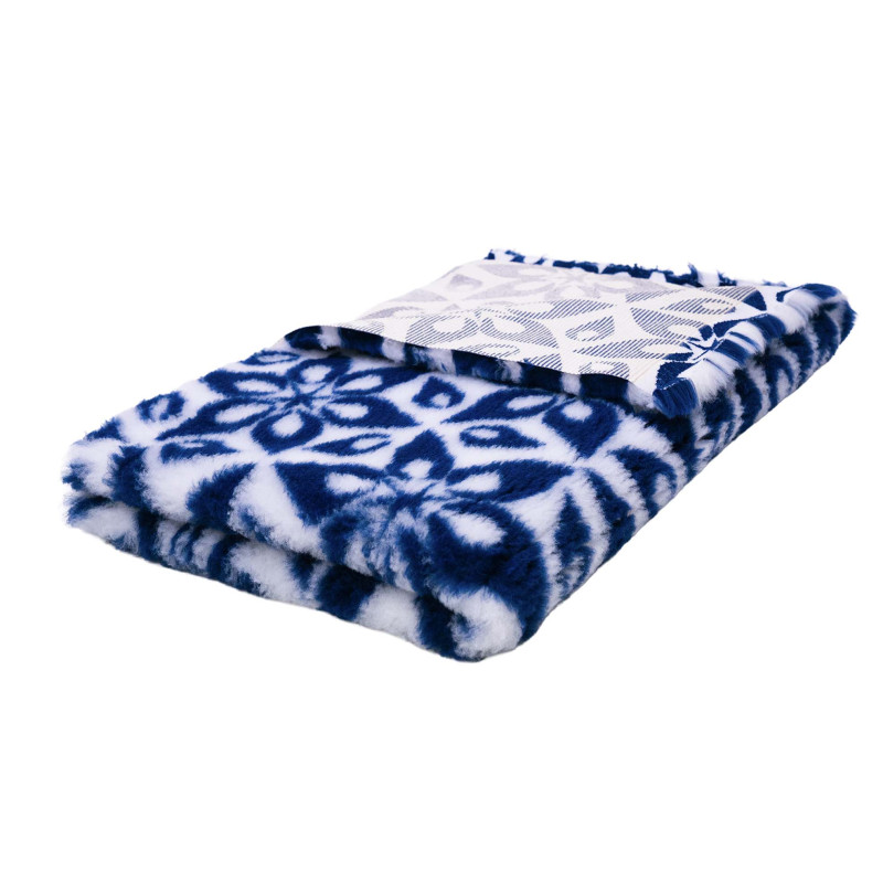 BUBA Legowisko antypoślizgowe DRY BED 28mm floral biało-granatowy A94