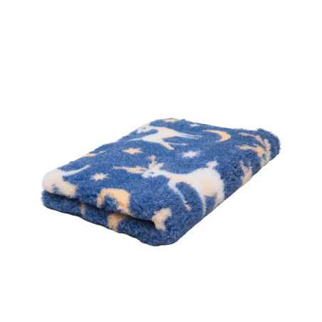 BUBA Legowisko antypoślizgowe DRY BED 28mm granatowy w renifery XMS08