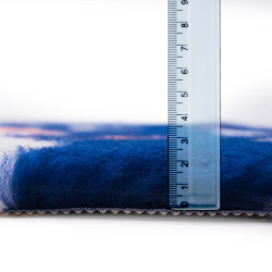 BUBA Legowisko antypoślizgowe DRY BED 28mm granatowy w bałwanki XMS09
