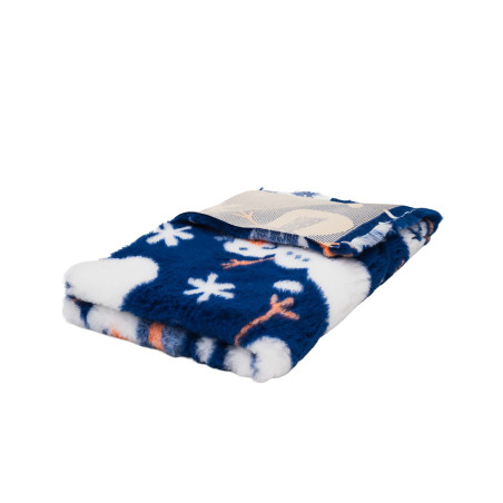 BUBA Legowisko antypoślizgowe DRY BED 28mm granatowy w bałwanki XMS09