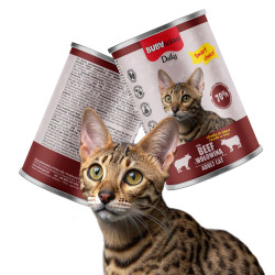 BUBAlicious Daily karma dla kota 400g z WOŁOWINĄ kawałki w sosie 8782