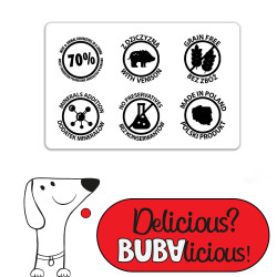 BUBAlicious Daily karma dla psa 400g z DZICZYZNĄ kawałki w sosie 3739