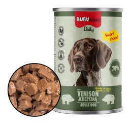 BUBAlicious Daily karma dla psa 400g z DZICZYZNĄ kawałki w sosie 3739