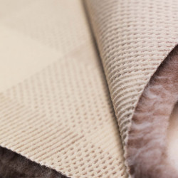 BUBA Legowisko antypoślizgowe DRY BED 28mm krata beżowo kremowa A223