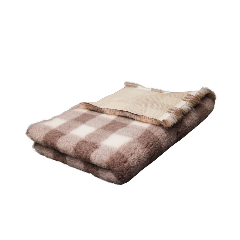 BUBA Legowisko antypoślizgowe DRY BED 28mm krata beżowo kremowa A223