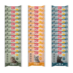 BUBAlicious Daily saszetki dla kota 100g MIX z INDYKIEM, WĄTRÓBKĄ i DZICZYZNĄ