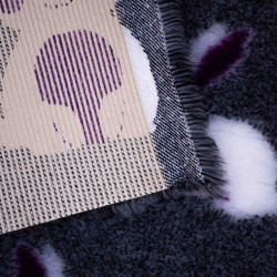 BUBA Legowisko antypoślizgowe DRY BED 28mm szary w króliki A270