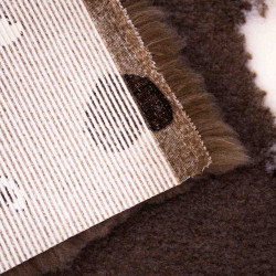 BUBA Legowisko antypoślizgowe DRY BED 28mm brązowy w alpaki A273