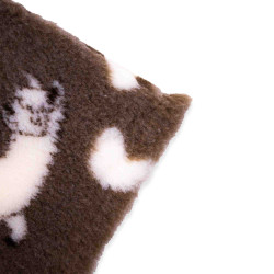 BUBA Legowisko antypoślizgowe DRY BED 28mm brązowy w alpaki A273