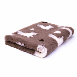 BUBA Legowisko antypoślizgowe DRY BED 28mm brązowy w alpaki A273