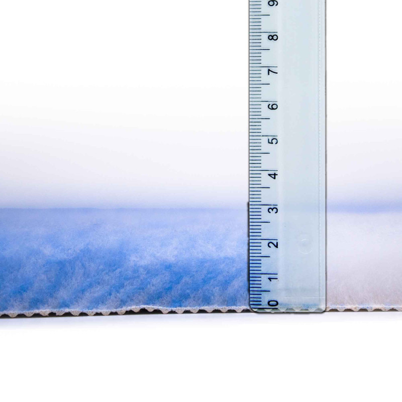 BUBA Legowisko antypoślizgowe DRY BED 28mm krata biało-błękitna A242