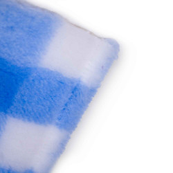 BUBA Legowisko antypoślizgowe DRY BED 28mm krata biało-błękitna A242