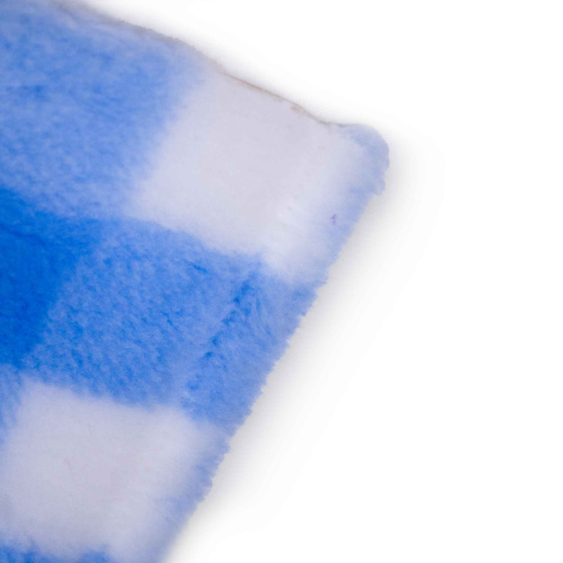 BUBA Legowisko antypoślizgowe DRY BED 28mm krata biało-błękitna A242
