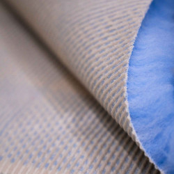 BUBA Legowisko antypoślizgowe DRY BED 28mm krata biało-błękitna A242