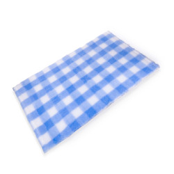 BUBA Legowisko antypoślizgowe DRY BED 28mm krata biało-błękitna A242