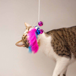 BUBA Wędka z dzwoneczkami i piórkiem 5574