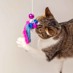 BUBA Wędka z dzwoneczkami i piórkiem 5574