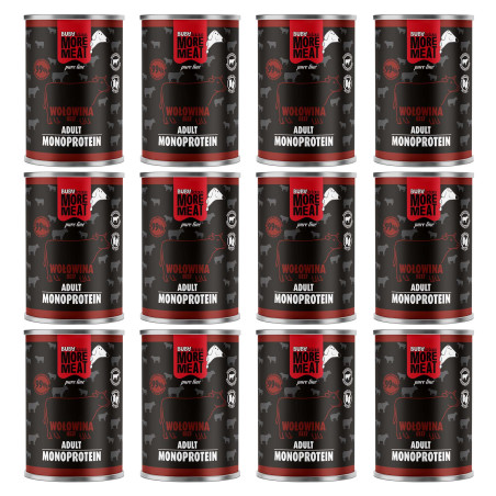 BUBAlicious More Meat mono karma dla psa Pure Line 400g WOŁOWINA 3805