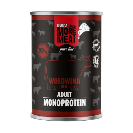 BUBAlicious More Meat mono karma dla psa Pure Line 400g WOŁOWINA 3805