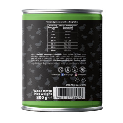 BUBAlicious More Meat mono karma dla psa Pure Line 800g KACZKA 3807