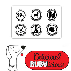 BUBAlicious More Meat mono karma dla szczeniąt Pure Line 400g PUPPY SARNA 3800
