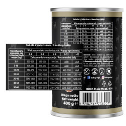 BUBAlicious More Meat mono karma dla szczeniąt Pure Line 400g PUPPY SARNA 3800