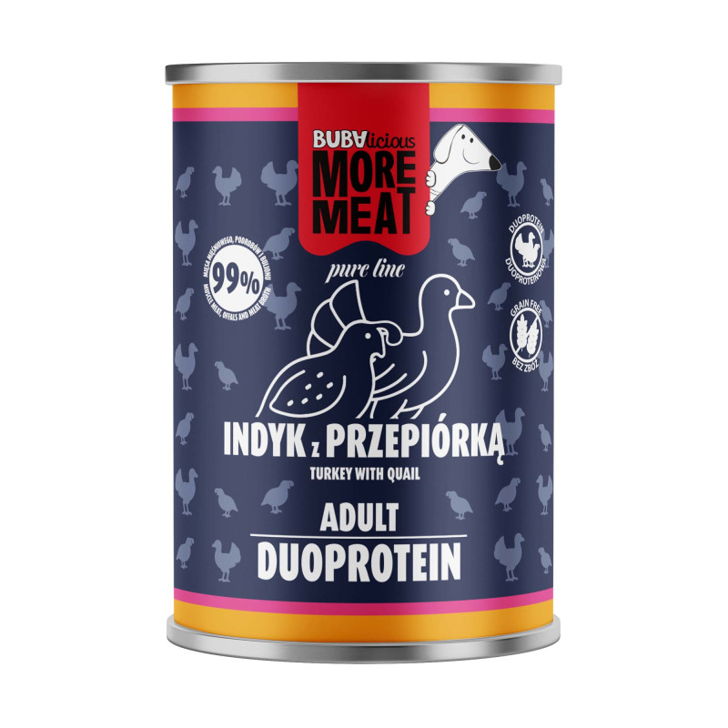 BUBAlicious More Meat duo karma dla psa Pure Line 400g INDYK PRZEPIÓRKA 3996
