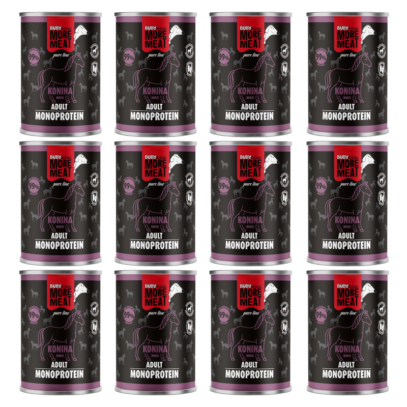 BUBAlicious More Meat mono karma dla psa Pure Line 400g KONINA 8834