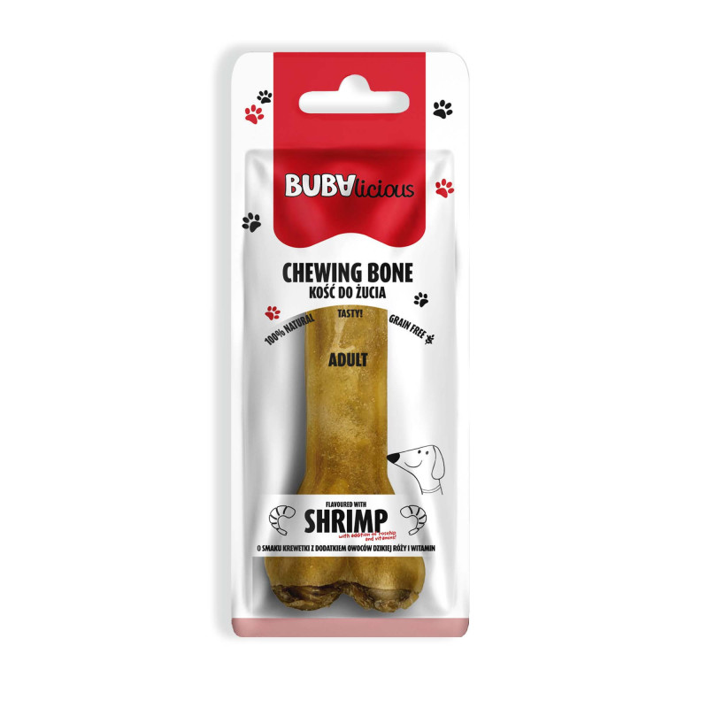 Bubalicious Kość Adult o smaku krewetki z dodatkiem owoców dzikiej róży i witamin 12cm 3720