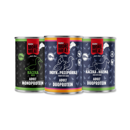 BUBAlicious More Meat pies Pure 400g KACZKA INDYK KOZA MIX