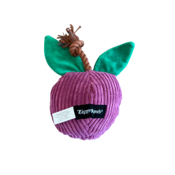 ZippyPaws Zabawka dla psa Śliwka z liną ZP1171