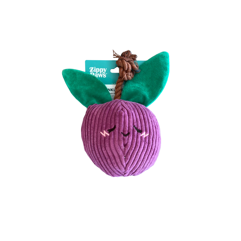 ZippyPaws Zabawka dla psa Śliwka z liną ZP1171