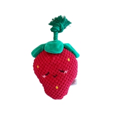 ZippyPaws Zabawka dla psa Truskawka z liną ZP1172