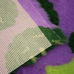 BUBA Legowisko antypoślizgowe DRY BED 28mm brokuły fiolet A47